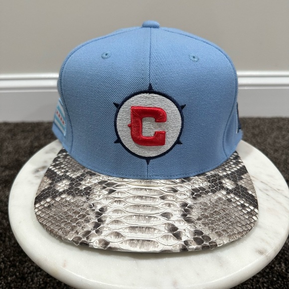 Just Don x Mitchell & Ness MLS Chicago Fire Snakeskin Hat